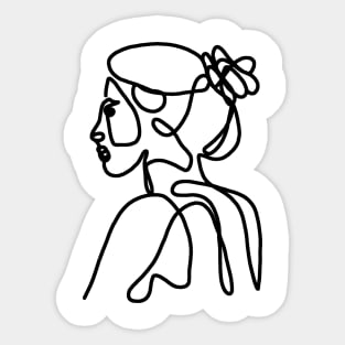 Woman silhouette Sticker